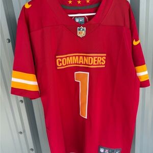 NFL Red and Yellow Commanders Dotson Jersey
